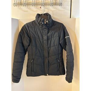 Columbia 100 Nylon puffer jacket xs black nylon no hood #69724